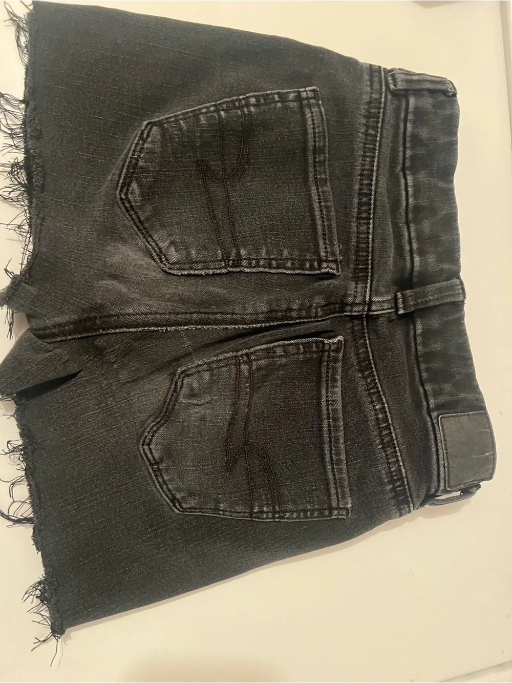 American Eagle Outfitters Black Denim Cutoff Shorts